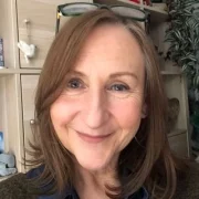 a headshot of Shelley England